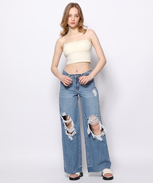 FOREVER 21（フォーエバー トゥエンティーワン）の「カップ付きクロップドキャミ（キャミソール・レディース・ホワイト/グリーン系その他/ブラック/グリーン系その他6/ホワイト系その他2/ブラウン系その他7/グレー系その他・SMALL/MEDIUM/LARGE）」の21枚目の写真