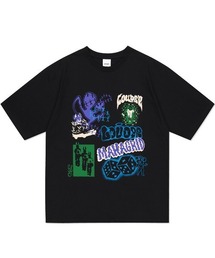 『mahagrid/マハグリッド』STREET COLLAGE TEE/ストリートコラージュ 半袖 カットソー