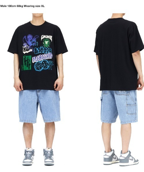 MAHAGRID（マハグリッド）の「『mahagrid/マハグリッド』STREET COLLAGE TEE/ストリートコラージュ 半袖 カットソー（Tシャツ/カットソー・メンズ・ブラック/ホワイト/グリーン・M/L）」の4枚目の写真