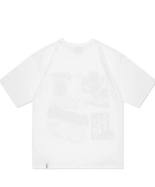 MAHAGRID（マハグリッド）の「『mahagrid/マハグリッド』STREET COLLAGE TEE/ストリートコラージュ 半袖 カットソー（Tシャツ/カットソー・メンズ・ブラック/ホワイト/グリーン・M/L）」の7枚目の写真