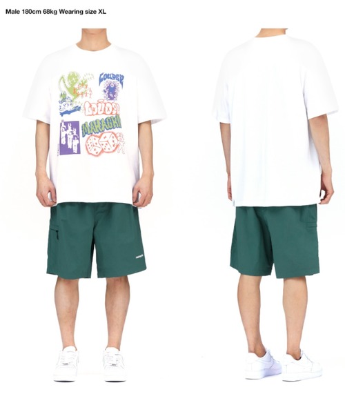 MAHAGRID（マハグリッド）の「『mahagrid/マハグリッド』STREET COLLAGE TEE/ストリートコラージュ 半袖 カットソー（Tシャツ/カットソー・メンズ・ブラック/ホワイト/グリーン・M/L）」の6枚目の写真