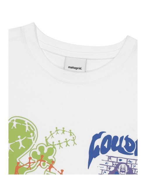 MAHAGRID（マハグリッド）の「『mahagrid/マハグリッド』STREET COLLAGE TEE/ストリートコラージュ 半袖 カットソー（Tシャツ/カットソー・メンズ・ブラック/ホワイト/グリーン・M/L）」の10枚目の写真