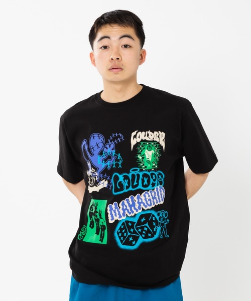 MAHAGRID（マハグリッド）の「『mahagrid/マハグリッド』STREET COLLAGE TEE/ストリートコラージュ 半袖 カットソー（Tシャツ/カットソー・メンズ・ブラック/ホワイト/グリーン・M/L）」の22枚目の写真