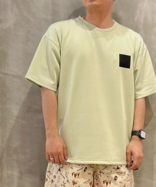 CAMP7(キャンプセブン)の「【接触冷感】【CAMP7】COOL ポンチTシャツ(Tシャツ/カットソー・メンズ・グリーン/パープル/ダークグレー/ブラック/オフホワイト・S/M/L/XL)」の4枚目の写真