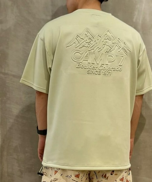 CAMP7(キャンプセブン)の「【接触冷感】【CAMP7】COOL ポンチTシャツ(Tシャツ/カットソー・メンズ・グリーン/パープル/ダークグレー/ブラック/オフホワイト・S/M/L/XL)」の18枚目の写真