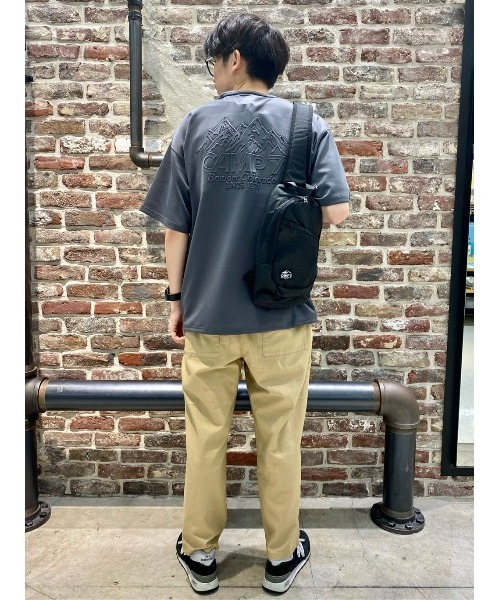 CAMP7(キャンプセブン)の「【接触冷感】【CAMP7】COOL ポンチTシャツ(Tシャツ/カットソー・メンズ・グリーン/パープル/ダークグレー/ブラック/オフホワイト・S/M/L/XL)」の9枚目の写真