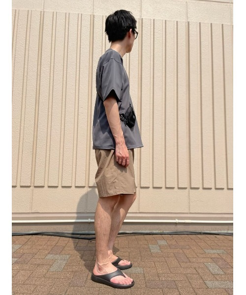 CAMP7(キャンプセブン)の「【接触冷感】【CAMP7】COOL ポンチTシャツ(Tシャツ/カットソー・メンズ・グリーン/パープル/ダークグレー/ブラック/オフホワイト・S/M/L/XL)」の11枚目の写真