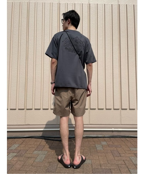 CAMP7(キャンプセブン)の「【接触冷感】【CAMP7】COOL ポンチTシャツ(Tシャツ/カットソー・メンズ・グリーン/パープル/ダークグレー/ブラック/オフホワイト・S/M/L/XL)」の12枚目の写真