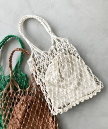 LEPSIM | フェイクレザーマクラメハンモックトート　183065(トートバッグ)