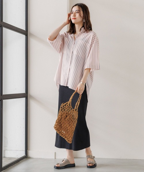 LEPSIM（レプシィム）の「フェイクレザーマクラメハンモックトート　183065（トートバッグ・レディース・アイボリー/グリーン/ベージュ・ONE SIZE）」の5枚目の写真