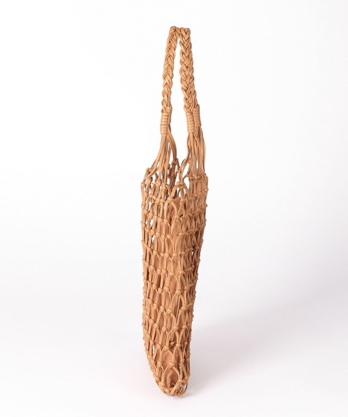 LEPSIM（レプシィム）の「フェイクレザーマクラメハンモックトート　183065（トートバッグ・レディース・アイボリー/グリーン/ベージュ・ONE SIZE）」の10枚目の写真