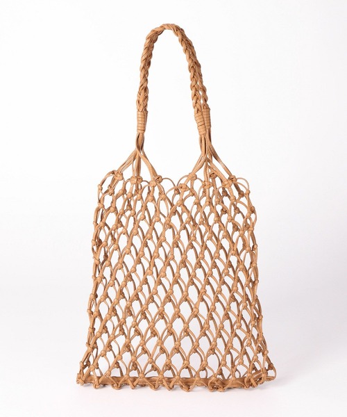 LEPSIM（レプシィム）の「フェイクレザーマクラメハンモックトート　183065（トートバッグ・レディース・アイボリー/グリーン/ベージュ・ONE SIZE）」の13枚目の写真