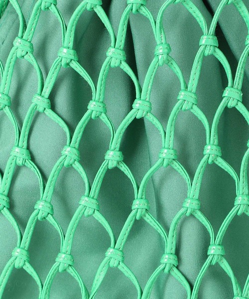 LEPSIM（レプシィム）の「フェイクレザーマクラメハンモックトート　183065（トートバッグ・レディース・アイボリー/グリーン/ベージュ・ONE SIZE）」の20枚目の写真