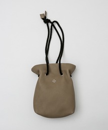 【20/80】 SHRINK LEATHER GASSAI BAG 20/80 トウェンティーエイティー】SHRINK LEATHER GASSAI BAG BK
