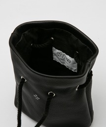 【20/80】 SHRINK LEATHER GASSAI BAG 20/80 トウェンティーエイティー】SHRINK LEATHER GASSAI BAG BK