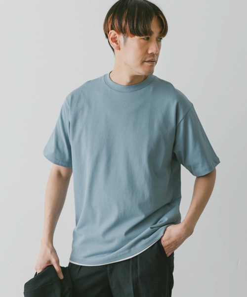 URBAN RESEARCH DOORS（アーバンリサーチドアーズ）の「クルーネックショートスリーブタフTシャツ（Tシャツ/カットソー・メンズ・ブルー/ホワイト/チャコールグレー/ライトグレー・MEDIUM/LARGE）」の17枚目の写真