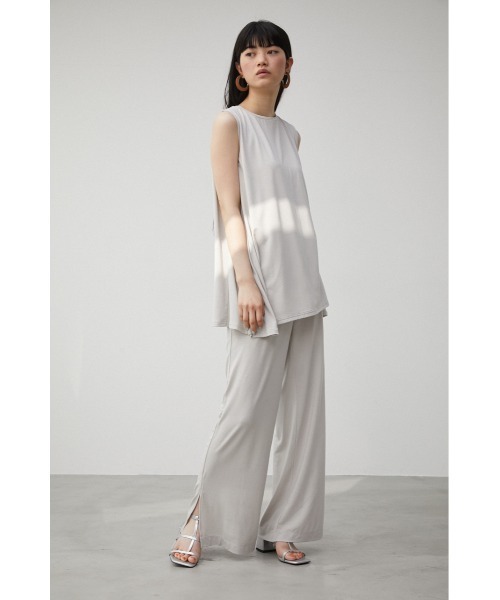 AZUL by moussy(アズールバイマウジー)の「【トライファンクション】ICE CLEAN SIDE SLIT PANTS/アイスクリーンサイドスリットパンツ(その他パンツ・レディース・ライトグレー/ブラック/ライトグリーン・SMALL/MEDIUM)」の14枚目の写真