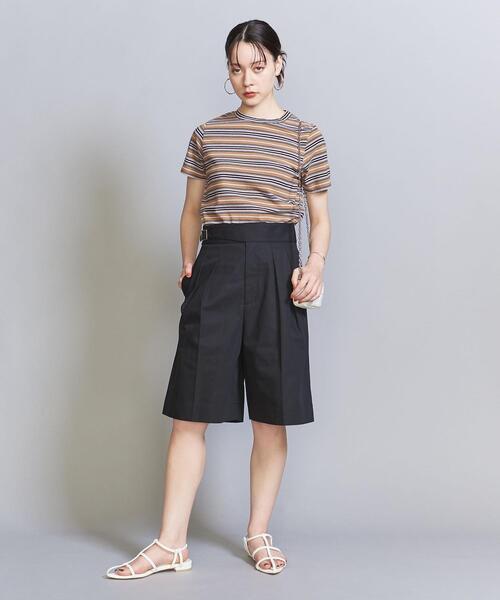 コットンマルチボーダーTシャツ
