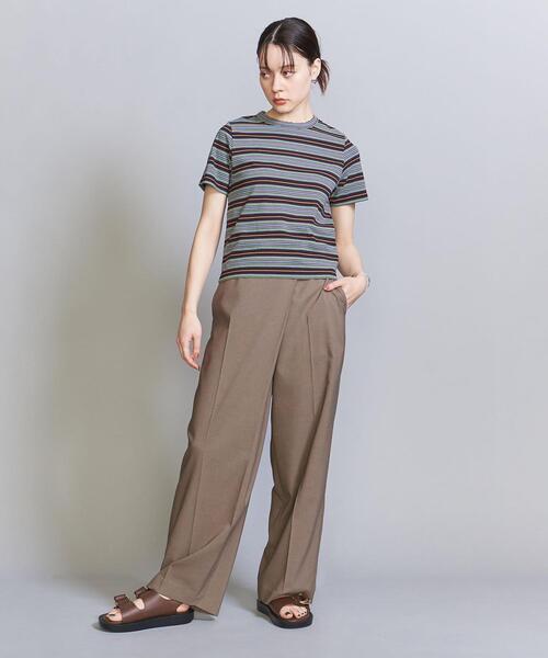 コットンマルチボーダーTシャツ