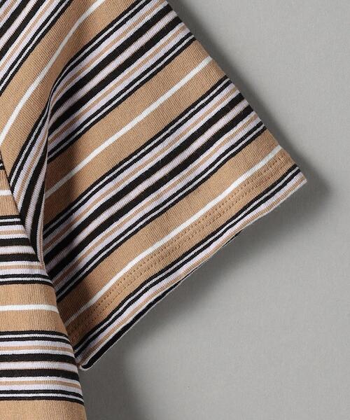 コットンマルチボーダーTシャツ