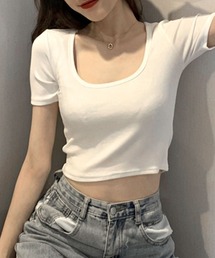 UネックカラーT