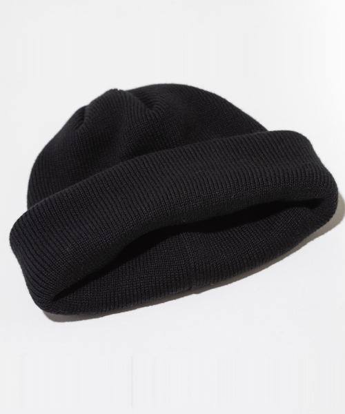 THE FACTORY MADE（ザ ファクトリー メイド）の「THE FACTORY MADE/ザファクトリーメイド ニットキャップ ダブル KNIT ROLL CAP FM775（ニットキャップ/ビーニー・メンズ・パープル/グレー/ブラック/カーキ・FREE）」の2枚目の写真