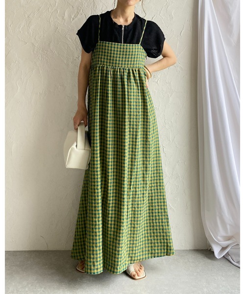 She's Closet(シーズクローゼット)の「透かし編みショート丈フレンチスリーブダブルジップアップメッシュニットカーディガン(カーディガン/ボレロ・レディース・ブラック/オフホワイト/ライム/ブルー・FREE)」の14枚目の写真