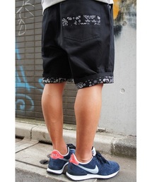 DOUBLE STEAL | Parts Paisley ハーフパンツ(その他パンツ)
