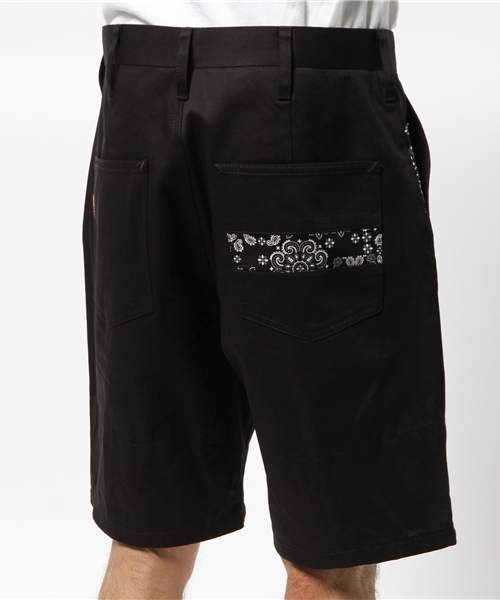 DOUBLE STEAL（ダブルスティール）の「Parts Paisley ハーフパンツ（その他パンツ・メンズ・ホワイト/ブラック・LARGE/X-LARGE/MEDIUM）」の17枚目の写真
