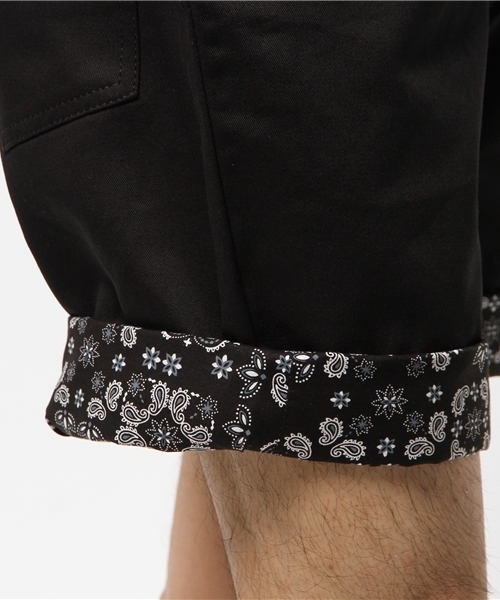 DOUBLE STEAL（ダブルスティール）の「Parts Paisley ハーフパンツ（その他パンツ・メンズ・ホワイト/ブラック・LARGE/X-LARGE/MEDIUM）」の19枚目の写真