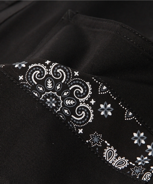 DOUBLE STEAL（ダブルスティール）の「Parts Paisley ハーフパンツ（その他パンツ・メンズ・ホワイト/ブラック・LARGE/X-LARGE/MEDIUM）」の14枚目の写真