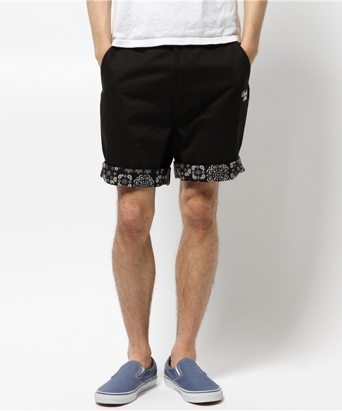 DOUBLE STEAL（ダブルスティール）の「Parts Paisley ハーフパンツ（その他パンツ・メンズ・ホワイト/ブラック・LARGE/X-LARGE/MEDIUM）」の6枚目の写真