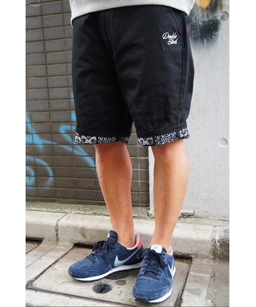 DOUBLE STEAL（ダブルスティール）の「Parts Paisley ハーフパンツ（その他パンツ・メンズ・ホワイト/ブラック・LARGE/X-LARGE/MEDIUM）」の7枚目の写真