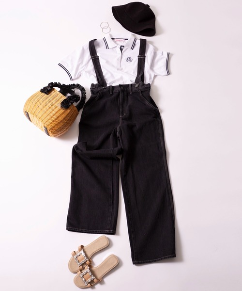 marie claire bis(マリクレール ビス)の「【別注 WEB限定】【marie claire bis/マリ・クレール ビス】ポロシャツ 半袖 汗染み防止 ボタンダウン 衿ライン 刺繍ロゴ(ポロシャツ・レディース・ブラック/ホワイト/ネイビー・M/L/LL/3L)」の4枚目の写真