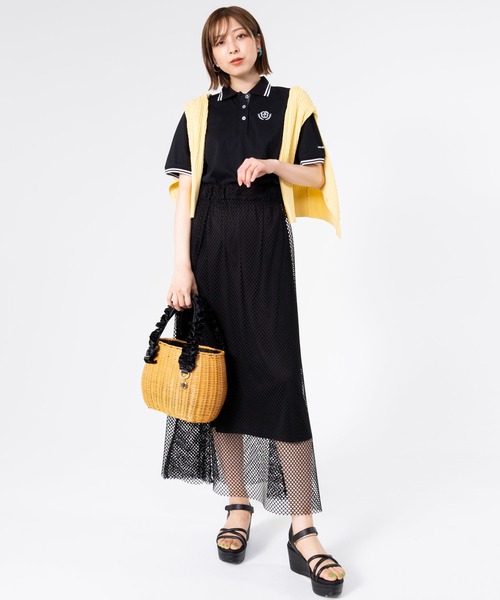marie claire bis(マリクレール ビス)の「【別注 WEB限定】【marie claire bis/マリ・クレール ビス】ポロシャツ 半袖 汗染み防止 ボタンダウン 衿ライン 刺繍ロゴ(ポロシャツ・レディース・ブラック/ホワイト/ネイビー・M/L/LL/3L)」の15枚目の写真