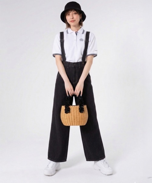 marie claire bis(マリクレール ビス)の「【別注 WEB限定】【marie claire bis/マリ・クレール ビス】ポロシャツ 半袖 汗染み防止 ボタンダウン 衿ライン 刺繍ロゴ(ポロシャツ・レディース・ブラック/ホワイト/ネイビー・M/L/LL/3L)」の8枚目の写真