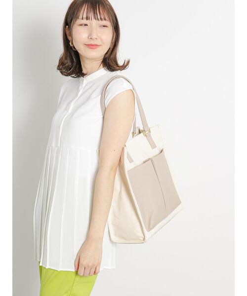 Te chichi TERRASSE（テチチテラス）の「プリーツ切替ブラウス（シャツ/ブラウス・レディース・グリーン/ブラック/オフホワイト・F）」の19枚目の写真