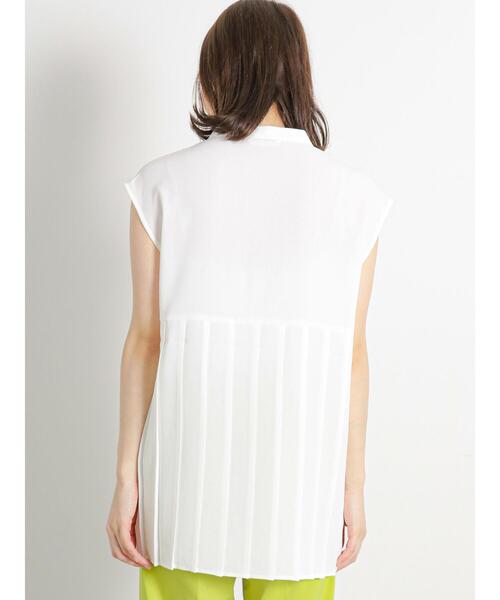 Te chichi TERRASSE（テチチテラス）の「プリーツ切替ブラウス（シャツ/ブラウス・レディース・グリーン/ブラック/オフホワイト・F）」の21枚目の写真