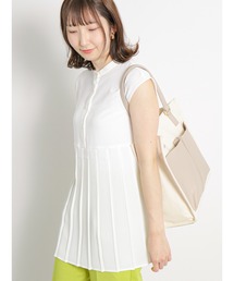 Te chichi TERRASSE | プリーツ切替ブラウス(シャツ/ブラウス)