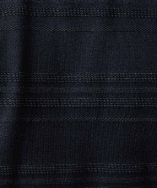 MICHEL KLEIN HOMME (ミッシェルクランオム)の「《日本製》ボーダークルーネック半袖カットソー(Tシャツ/カットソー・メンズ・ホワイト/パープル/ブラック・MEDIUM/LARGE/X-LARGE)」の17枚目の写真