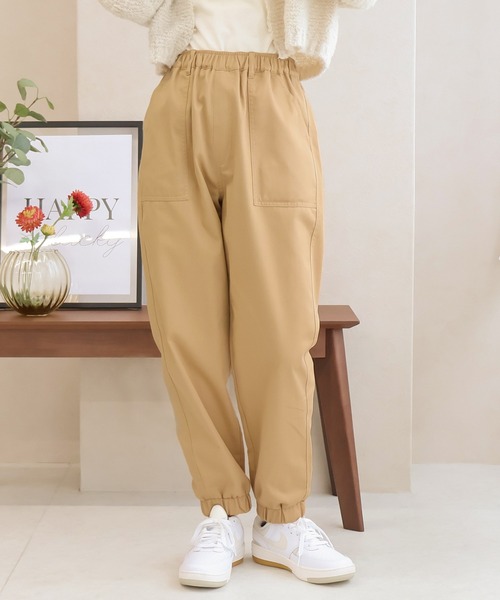 Social GIRL（ソーシャルガール）の「【Social GIRL】ジョガーパンツ テーパードパンツ イージーパンツ（その他パンツ・レディース・カーキ/ブラック/ライトブルー/オフホワイト/ブルー/ピンク/グリーン/ベージュ・M/S/LL/L）」の3枚目の写真