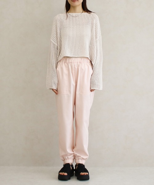 Social GIRL（ソーシャルガール）の「【Social GIRL】ジョガーパンツ テーパードパンツ イージーパンツ（その他パンツ・レディース・カーキ/ブラック/ライトブルー/オフホワイト/ブルー/ピンク/グリーン/ベージュ・M/S/LL/L）」の12枚目の写真