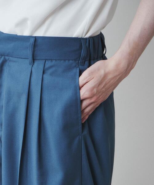 LUCY（ルーシー）の「LUCY/【セットアップ対応】TR ワイドストレートスラックス（スラックス・メンズ・ブラック/アイボリー/ブルー・MEDIUM/LARGE）」の8枚目の写真