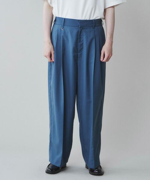 LUCY（ルーシー）の「LUCY/【セットアップ対応】TR ワイドストレートスラックス（スラックス・メンズ・ブラック/アイボリー/ブルー・MEDIUM/LARGE）」の13枚目の写真