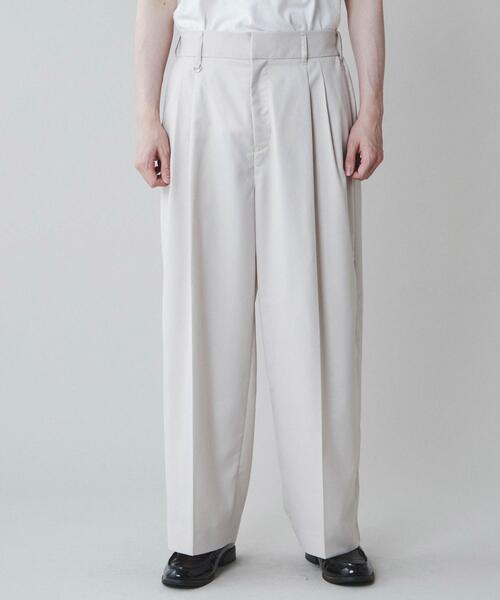 LUCY（ルーシー）の「LUCY/【セットアップ対応】TR ワイドストレートスラックス（スラックス・メンズ・ブラック/アイボリー/ブルー・MEDIUM/LARGE）」の11枚目の写真