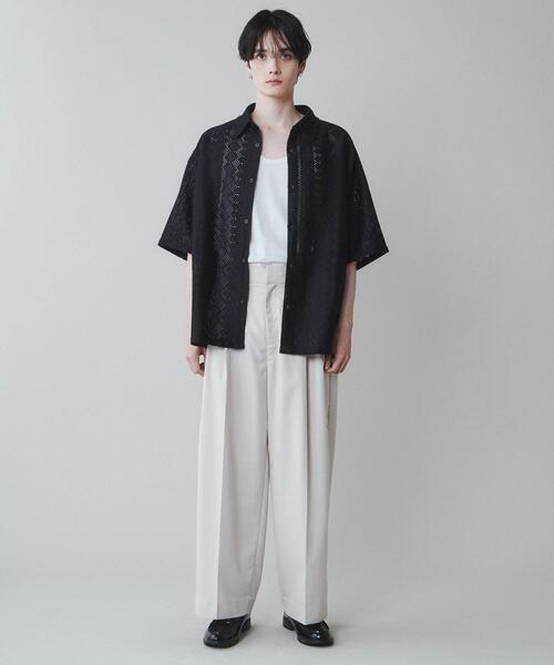 LUCY（ルーシー）の「LUCY/【セットアップ対応】TR ワイドストレートスラックス（スラックス・メンズ・ブラック/アイボリー/ブルー・MEDIUM/LARGE）」の14枚目の写真