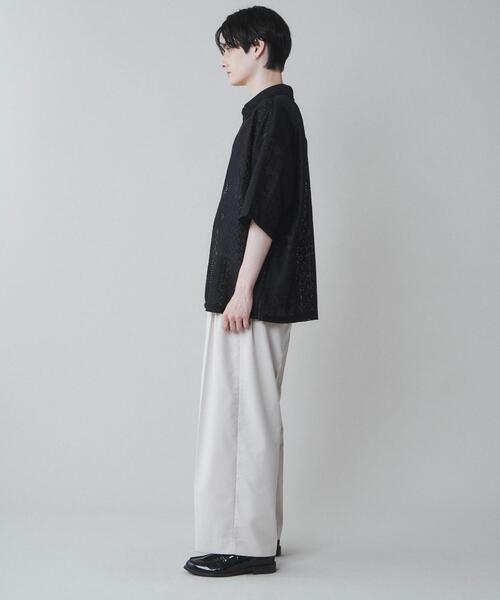 LUCY（ルーシー）の「LUCY/【セットアップ対応】TR ワイドストレートスラックス（スラックス・メンズ・ブラック/アイボリー/ブルー・MEDIUM/LARGE）」の15枚目の写真