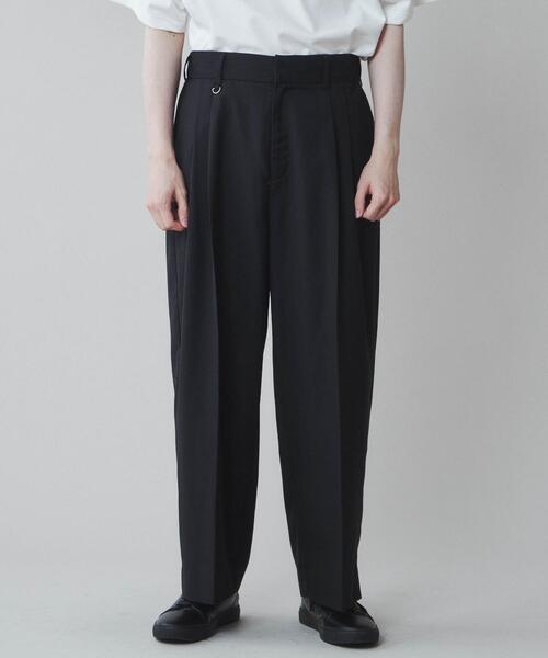 LUCY（ルーシー）の「LUCY/【セットアップ対応】TR ワイドストレートスラックス（スラックス・メンズ・ブラック/アイボリー/ブルー・MEDIUM/LARGE）」の12枚目の写真