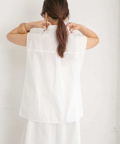 KBF（ケイビーエフ）の「BIGポケットディティールブラウス（シャツ/ブラウス・レディース・オレンジ/グリーン系その他/オフホワイト・ONE）」の15枚目の写真