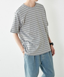 【MASTER FRAME】マルチボーダークルーネックTシャツ